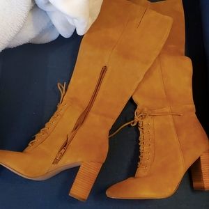 Mid Calf laced boots